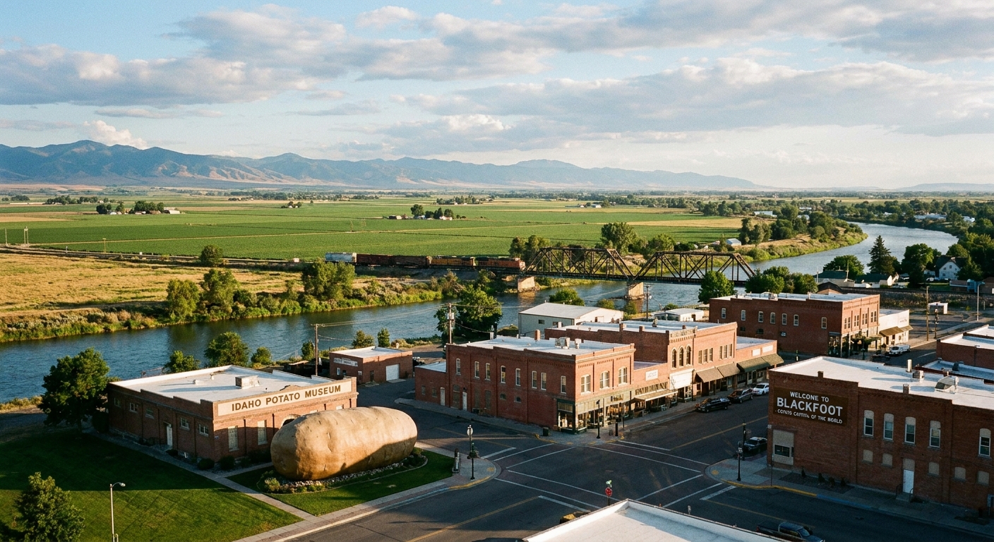 A view of Blackfoot, Idaho.